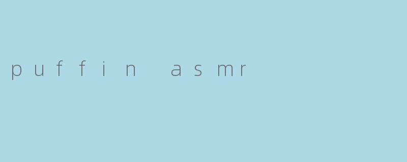 puffin asmr